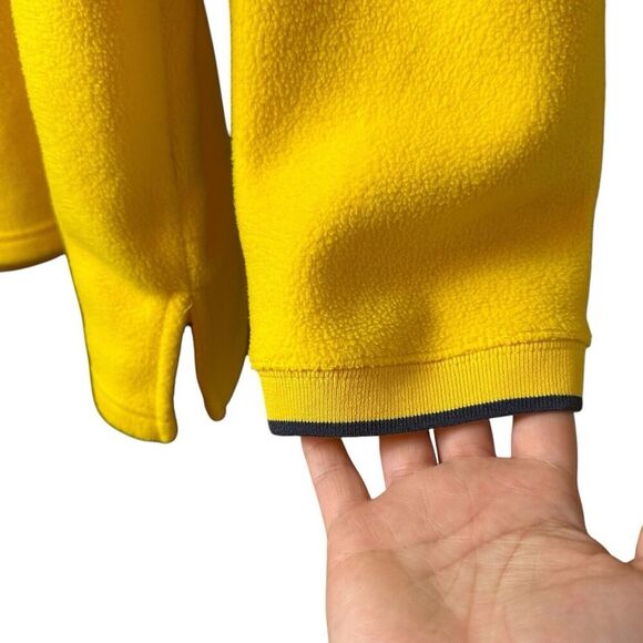 Tommy Hilfiger 2001 Men’s XL Yellow Fleece Pullover Sweater Y2K Preppy - Picture 5 of 8
